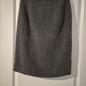 Talbots Gray Pencil Skirt Knee-Length Workwear